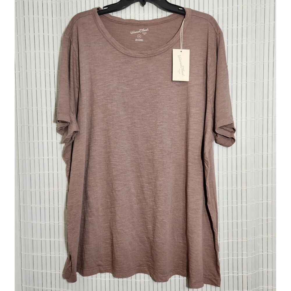 Universal Thread 2pcs casual Tshirt For Womens Size 4X Color Brown 100% Cotton - Picture 2 of 10